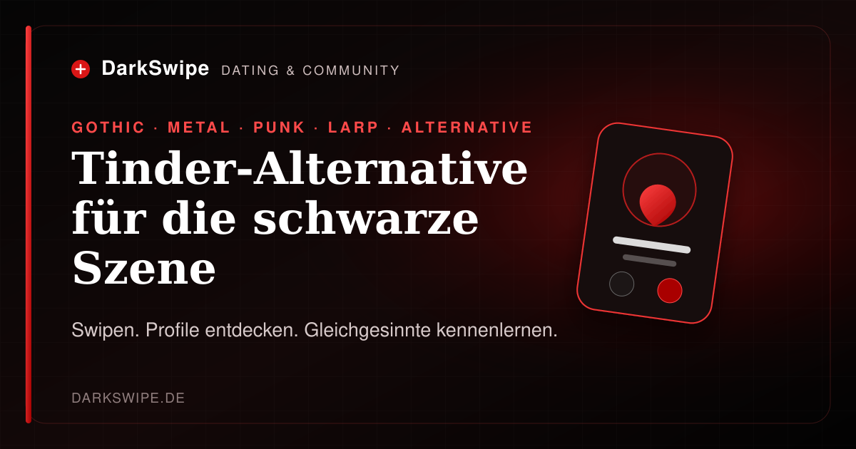 Tinder-Alternative für die schwarze und alternative Szene
